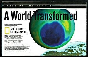 2002-9 September WATER WORLD TRANSFORMED BY HUMANS National Geographic Map - A3+ - Imagen 1 de 4