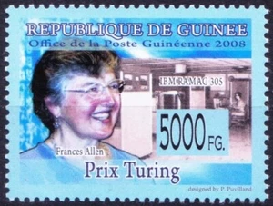 Guinea 2008 MNH, Frances Allen, informática primera mujer IBM, ciencia - Imagen 1 de 1