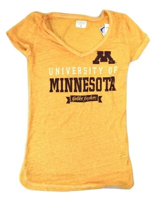 J.America Womens University Of Minnesota Golden Gophers Burnout Shirt New M,L,XL - Image 1 of 4
