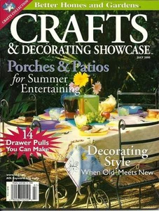BHG - CRAFTS & DECORATING SHOWCASE July 2000 Porches & Patios Summer Projects - Picture 1 of 4