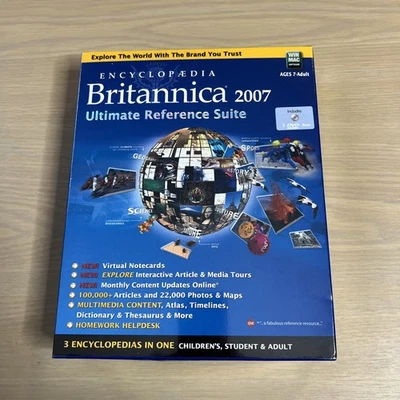 ENCYCLOPEDIA BRITANNICA 2007 ULTIMATE REFERENCE SUITE DVD - Brand New , Sealed - image 1 of 4