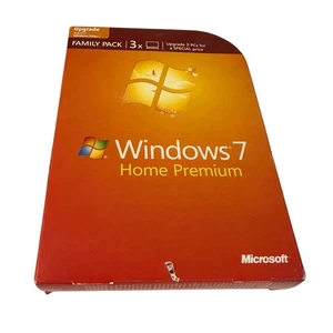 Microsoft Windows 7 Home Premium Family Pack 32/64-Bit with Product Key - Picture 1 of 3