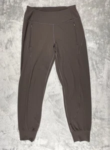 Pantalones de chándal Quince Cold Weather Ponte para mujer talla XS marrón bolsillos con cremallera elásticos - Imagen 1 de 7