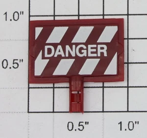 Lionel 69-10 Wartungswagen Gefahr/Safety First Schild - Bild 1 von 2