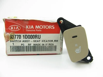 Interruptor calentador de calor de asiento derecho (beige) OEM NUEVO GENUINO para Kia Rondo 2006-11 Foto 1 de 3