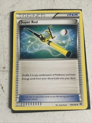 Pokémon TCG Super Rod 149/162 XY Breakthrough MP - Image 1 of 2