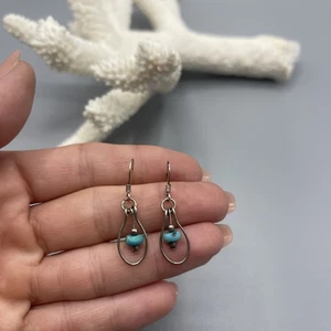 Impresionantes pendientes colgantes modernistas de plata de ley 925 # Z154 - Imagen 1 de 16