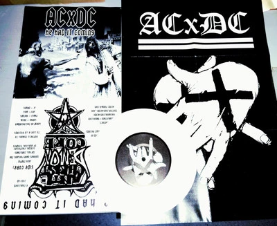 ACXDC "He Had It Coming" 7"Ep first Rp2012,Ltd White,USA HXC Grindcore RARE - Photo 1/4