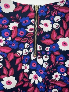 Roz Ali Bluse Damen Gr. Large Stufen Rüschen ärmellos geblümt blau rosa - Bild 1 von 6