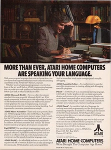 Atari 1982 Printanzeige Atari 800 Heimcomputer BASIC Pascal Grafik - Bild 1 von 1