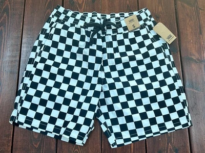 Pantalones Cortos Vans Para Hombres Relajados Elásticos 18 Blanco y Negro Cuadros Talla Pequeña ¡NUEVOS CON ETIQUETAS!! Foto 1 de 4