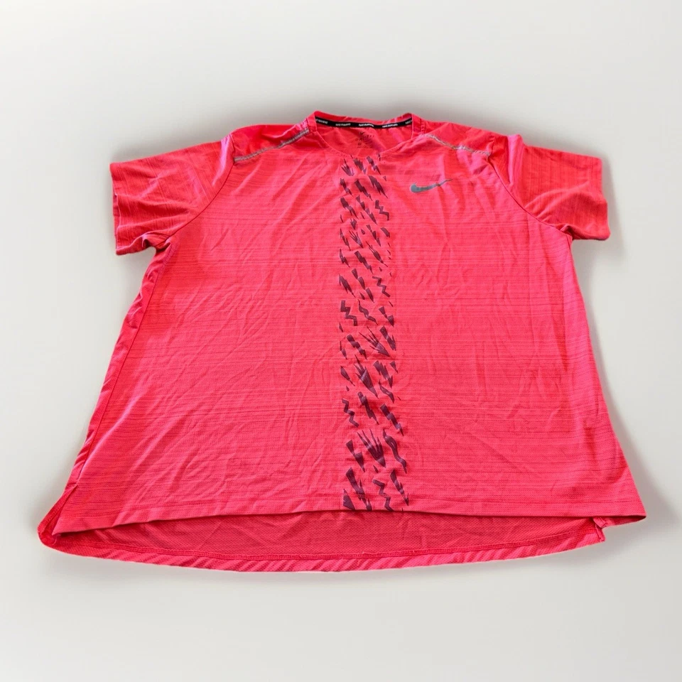 Camiseta de entrenamiento Nike para hombre roja rosa para correr Dri-Fit Edge Miler talla XXL CJ5338-644 Foto 1 de 4
