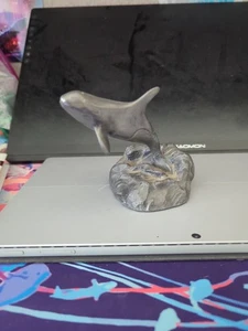Vintage Robert Wyland schöne Zinn Orca Breach Mini Zinn Skulptur 15/950 - Bild 1 von 17