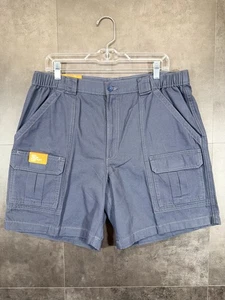 NEU Savane Herren Shorts Cargo Wandern Reißverschluss Stretch Tech Tasche UPF 50 blau Größe 36 - Bild 1 von 18