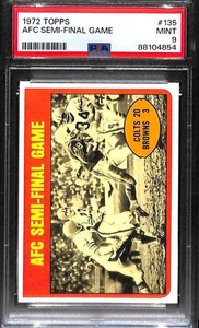 Topps #135 AFC 1972 semifinal PSA 9 como nuevo 88104854 - Imagen 1 de 2