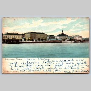 Postcard Björneborg Finland Axel Eliessons Konstförlag Stockholm - Picture 1 of 3