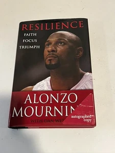 ALONZO MOURNING HAND SIGNED Resilience NBA MEMOIR FIRST EDITION HCDJ - Picture 1 of 5