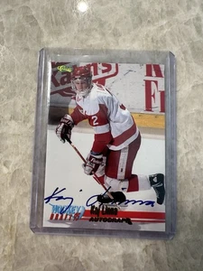 1995 Classic Hockey Draft Kaj Linna Autograph card (Finland) Detroit Red Wings - Picture 1 of 4