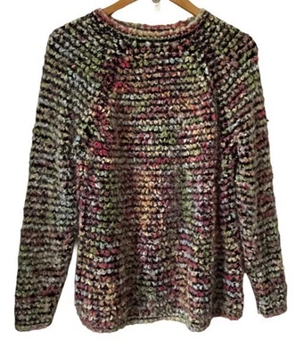 easel Eyelash Multicolor Nubby Crw Nk Swtr WM S Colorful Cozy - Image 1 of 4