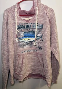 Carolina Beach Hoodie – U.S. Vintage Brand – Size M – Retro Style Pullover - Picture 1 of 11