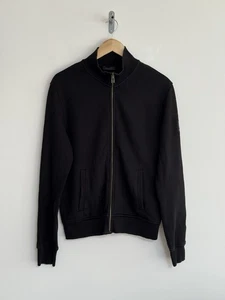 Belstaff Track Top Chaqueta Cremallera Sudadera Negra Mediana - Imagen 1 de 13
