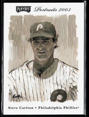 Steve Carlton 2003 Playoff Portraits Sample Promo FanFest Green #119 - Image 1 of 2