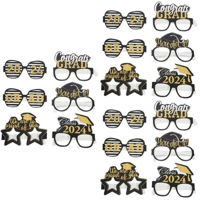  3 Pack Children's Graduation Season Photo Props Party Eye Glasses - Image 1 of 4