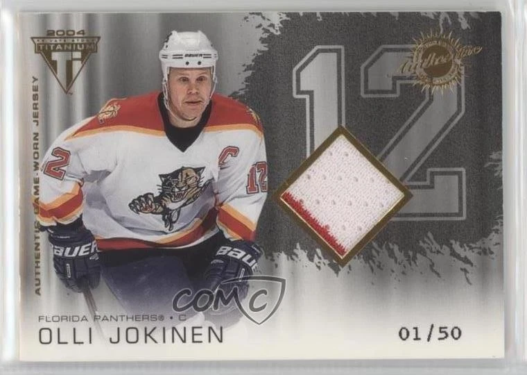 2003-04 Pacific Private Stock Titanium Hobby Jersey Number /50 Olli Jokinen #157 - Image 1 of 2