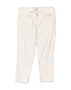 LEVI'S Womens Slim Capri Jeans US 8 Medium W30 L23 White Cotton XY01 - Picture 1 of 4