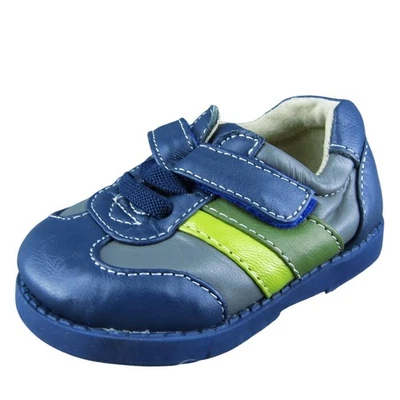 Zapatos Deportivos See Kai Run Niños Cuero Azul Gancho y Lazo Talla T 3 Medianos Foto 1 de 4