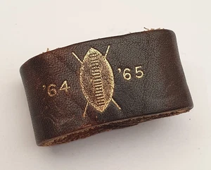 Vintage 1965 Boy Scouts of South Africa Leather Woggle Neckerchief Slide. Selten - Bild 1 von 5