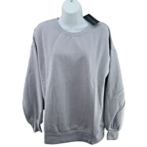 New Look Bella Pullover, Ballonärmel, Gr. S, hellgrau - Bild 1 von 17