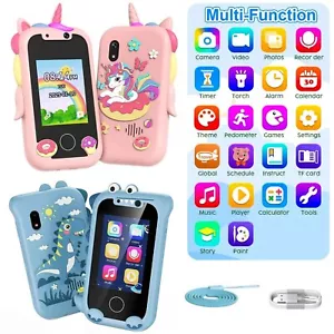 Kids Toy Phone Kids Smart Phone for Toddler Boy Girls Touchscreen Camera Games - Picture 1 of 12