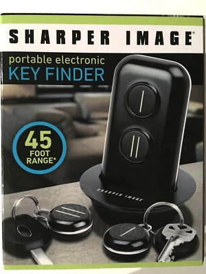 Sharper Image Portable Electronic Key Finder For 2 Sets of Keys Wireless To 45' - Image 1 of 4