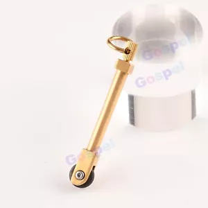 Brass Gear Spark Wheel Fire Starter Lighter Hiking Camping Outdoor Survival Tool - Picture 1 of 12