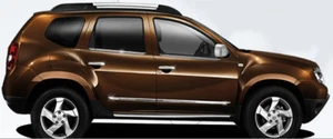 Juego de acentos de corte de puerta lateral cromado para adaptarse a Dacia Duster (2010+) - Imagen 1 de 3