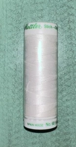 Filo di cotone Mettler per ricamo fine (bianco) art. 240-02 n. 60 200m/219 iarde - Foto 1 di 4
