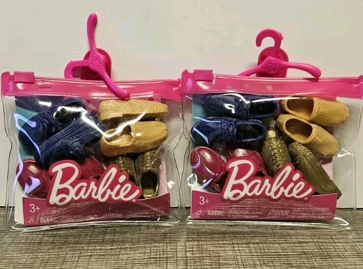 Barbie Ken Doll Shoes Beige Tan Slip On Loafers Fashion Pack 2021 Mattel GWF12