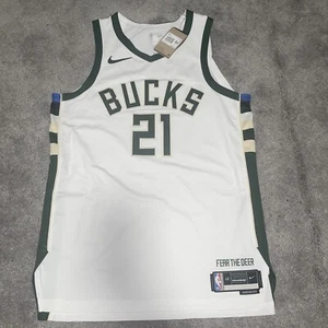 Nike Milwaukee Bucks Jrue Holiday Vapor Knit ADV Jersey size 48 (L) CW3281-100 - Picture 1 of 4