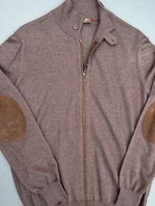 $1,200 Loro Piana brown zip sweater, cashmere, size 40US, 50EU