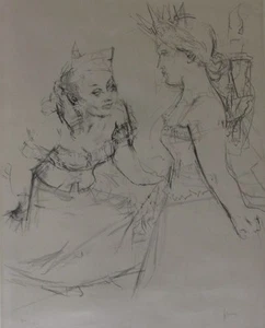 Jack Levine (American, 1915-2010) Lithograph Marianne and the Goddess of Liberty - Bild 1 von 7