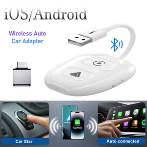 2-in-1 Wireless Adapter für Apple CarPlay und Android Auto Bluetooth Dongle Box - Bild 1 von 8