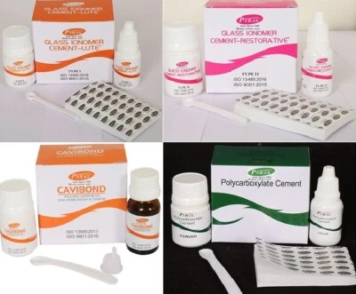 Pyrax Dental Glass Ionomer Cements Pack All types of Various Cement in One Stop
