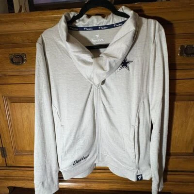 Dallas Cowboys Fanatics Women's Break It Loose Cowl Neck Full-Zip Sweatshirt - Image 1 of 4