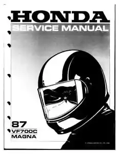 1987 Honda vf700c Super Magna Service Shop Repair Manual Remanufactured - Foto 1 di 8