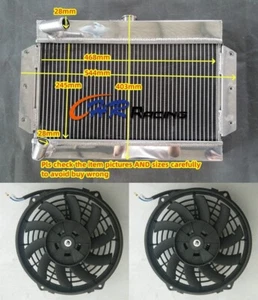Radiador de aluminio TOP-FILL + VENTILADOR para 68-75 MGB GT/ROADSTER 1,8 L MT 69 70 71 72 73 - Imagen 1 de 7