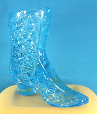 Blue Duncan Bros. High Shoe Daisy & Button Shoe - Shoes of Glass Collection #132