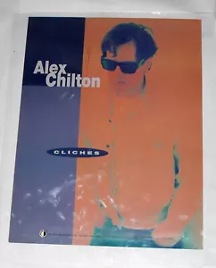 rare ALEX CHILTON PROMO POSTER for CLICHES LP CD 18x24" BIG STAR Replacements - Picture 1 of 2