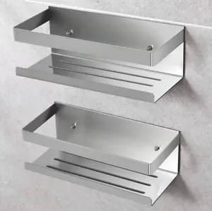🔥2 Stück Duschablage Ohne Bohren Duschkorb Edelstahl Ablage Duschregal Regal . - Bild 1 von 10