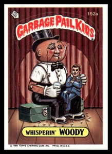 1986 VTG GPK Garbage Pail Kids Whisperin Woody 152a Puzzle Back - Picture 1 of 2